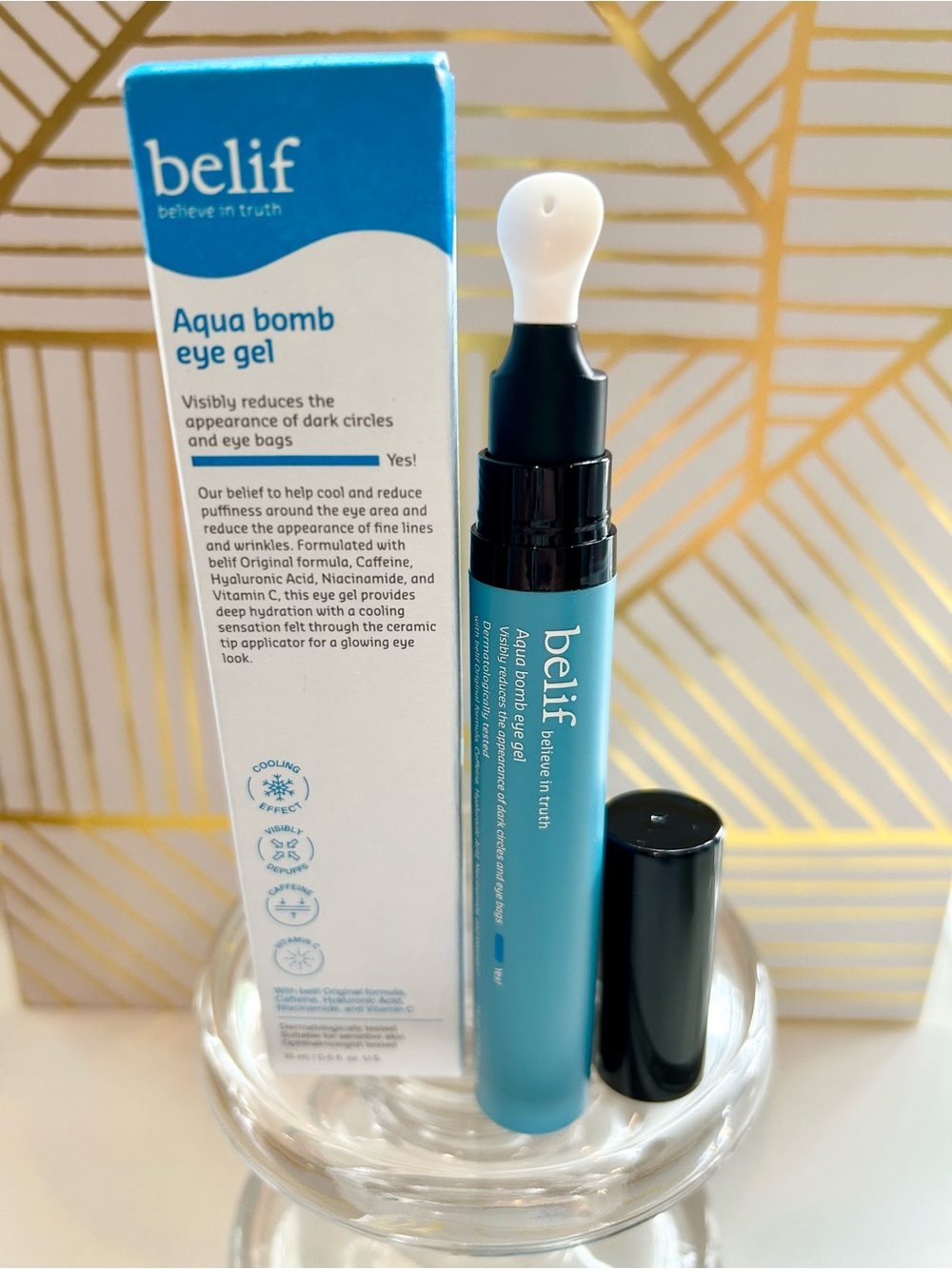 ✨ belif Aqua Bomb Depuffing Eye Gel | Full Size | New in Box